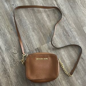 Michael Kors Tan Mini Crossover Bag
